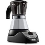 DE'LONGHI Alicia Plus EMKM4.B Moka Elettrica 2-4 Tazze 450W Silver Nero