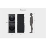 LG WashTower WT1210BBF 12/10 Kg Classe A AI DD Wi-Fi con Pompa di Calore Platinum Black - immagine 18