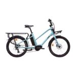 Nilox C2 Cargo Mid Bicicletta Elettrica 250W Bafang 80Nm 36V 13Ah Ruote 24'' Azzurro
