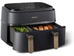 Philips Friggitrice ad Aria Serie 3000 NA352/00 - Doppio Cestello 9 L, 2750W, Nero/Oro - immagine 2