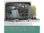 Candy Lavastoviglie Compatta Piano Tavolo CP 6E51LW - 55 cm, Bianco, Classe E - immagine 6