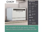 Candy Lavastoviglie Compatta Piano Tavolo CP 6E51LW - 55 cm, Bianco, Classe E - immagine 2