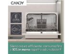 Candy Lavastoviglie Compatta Piano Tavolo CP 6E51LW - 55 cm, Bianco, Classe E - immagine 4