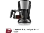 PHILIPS Daily Collection HD7462/20 Macchina Caffè Americano 1.2L 1000W Nero Metallo - immagine 7