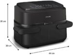 Philips Friggitrice ad Aria Serie 1000 NA150/00 - Doppio Cestello 7.1 L, RapidAir, 2450W, Nero - immagine 7