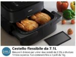 Philips Friggitrice ad Aria Serie 1000 NA150/00 - Doppio Cestello 7.1 L, RapidAir, 2450W, Nero - immagine 3