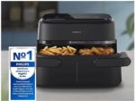 Philips Friggitrice ad Aria Serie 1000 NA150/00 - Doppio Cestello 7.1 L, RapidAir, 2450W, Nero - immagine 12