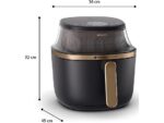 Philips Friggitrice ad Aria Serie 3000 XL NA342/00 - Cestello con Finestra 7.2 L, RapidAir Plus, 2000W, Nero - immagine 3