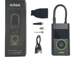 Nilox Air Pump Mini Compressore Portatile Digitale 150 PSI Powerbank 4000mAh Nero - immagine 2