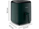 MOULINEX EasyFry Max EZ2453 Friggitrice ad Aria 5L 1500W 10 Programmi Verde Scuro - immagine 7