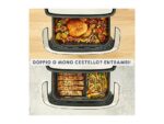 MOULINEX Dual Easy Fry Flex EZ922D Friggitrice ad Aria 9L 2700W Modalità Sync Acciaio Inox - immagine 4