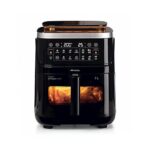 Ariete Friggitrice ad Aria Air Fryer Steam Grill 4636 - Cestello con Finestra 7 L, Vapore, 1700W, Nero