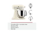 KitchenAid Artisan 5KSM125EMH Impastatrice Planetaria 300W 4.8L Milkshake - immagine 8