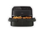 Philips Friggitrice ad Aria Serie 1000 NA150/00 - Doppio Cestello 7.1 L, RapidAir, 2450W, Nero