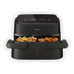 Philips Friggitrice ad Aria Serie 1000 NA150/00 - Doppio Cestello 7.1 L, RapidAir, 2450W, Nero