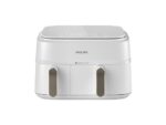 Philips Friggitrice ad Aria Serie 3000 NA353/10 - Doppio Cestello 9 L, 2750W, Bianco