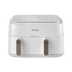 Philips Friggitrice ad Aria Serie 3000 NA353/10 - Doppio Cestello 9 L, 2750W, Bianco