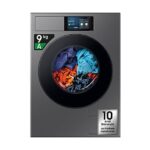 SAMSUNG WF90F09C4SU3 Lavatrice 9 Kg 1400 Giri Classe A AI Home 7” Touch Dark Silver