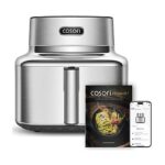 COSORI Friggitrice ad Aria Iconic Single CSSE601SC - Cestello 6.2 L, Wi-Fi, 1725W, Acciaio Inox