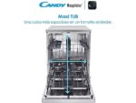 Candy Lavastoviglie a Libera Installazione CF 3C7L0X - 60 cm, Inox, Wi-Fi, Smart Door, Classe C - immagine 9