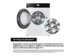 SAMSUNG WW90DB7U94GEU3 Lavatrice 9 Kg 1400 Giri Classe A AI Wash Wi-Fi White/Black - immagine 5