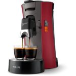 PHILIPS Senseo Select CSA240/91 Macchina Caffè Cialde 0.9L 1450W Nero Rosso