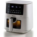 Ariete Friggitrice ad Aria Airy Fryer 4616/04 - Cestello con Finestra 0.4 kg, Touch, 1400W, Nero