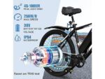 Colorway BK15 Bicicletta Elettrica Pieghevole 250W 36V Biammortizzata Nero - immagine 4