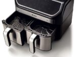 Ariete Friggitrice ad Aria Airy Fryer Dual Metal 4625/00 - 2 Cestelli 3.6 kg, Touch, 2100W, Nero/Silver - immagine 2