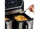 Ariete Friggitrice ad Aria Airy Fryer Dual Metal 4625/00 - 2 Cestelli 3.6 kg, Touch, 2100W, Nero/Silver - immagine 3