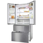 Haier Frigorifero Americano HFR7819ENGC - 3 Porte, 484 L, No Frost, Inox, Classe E