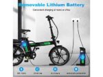 Colorway BK5S Bicicletta Elettrica Pieghevole 250W 36V 12Ah Ruote 16'' Carbonio - immagine 3