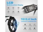 Colorway BK5S Bicicletta Elettrica Pieghevole 250W 36V 12Ah Ruote 16'' Carbonio - immagine 4