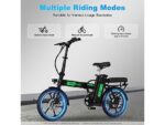 Colorway BK5S Bicicletta Elettrica Pieghevole 250W 36V 12Ah Ruote 16'' Carbonio - immagine 5