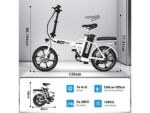 Colorway BK5S Bicicletta Elettrica Pieghevole 250W 36V 12Ah Ruote 16'' Carbonio Variante - immagine 7