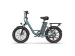 UrLife E20 Citybike Elettrica Pieghevole 500W Ruote 20'' 50km Autonomia Blu Nero