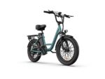 UrLife E20 Citybike Elettrica Pieghevole 500W Ruote 20'' 50km Autonomia Blu Nero - immagine 2