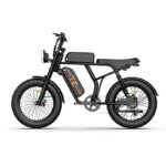 UrLife T2 Citybike Elettrica Pieghevole 500W Ruote 20'' 80km Autonomia Nera