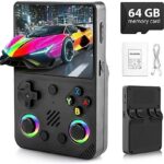 Generic Console Portatile Retrò Schermo 3.5" IPS WiFi 64GB + 128GB Nero
