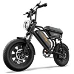 UrLife T16 Citybike Elettrica Pieghevole Ruote 16'' 120km Autonomia Nero
