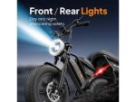 UrLife T16 Citybike Elettrica Pieghevole Ruote 16'' 120km Autonomia Nero - immagine 9