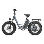 UrLife E20 Pro All Terrain Bike Bicicletta Elettrica Pieghevole 250W 48V 15.6Ah Ruote 20'' Blu Grigio
