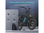 Colorway BK29G All Terrain Bike Elettrica 250W 36V Ruote 20'' Biammortizzata Carbonio - immagine 4