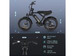 Colorway BK29G All Terrain Bike Elettrica 250W 36V Ruote 20'' Biammortizzata Carbonio - immagine 9
