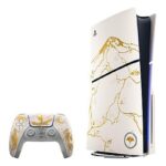 Sony PlayStation 5 Slim Disc Ghost of Yotei Gold Limited Edition Bundle 1TB Bianco / Dorato