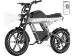 Hitway BK28 All Terrain Fat Bike Elettrica 250W 48V 25Ah Ruote 20" Idraulica Nero