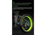 Lankeleisi XT750 Plus Fat Bike Elettrica Pieghevole 1000W 48V 17.5Ah - immagine 10