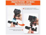 Wigento Supporto a Clip Magnetica 360 Gradi per DJI Osmo, Mavic e GoPro Nero - immagine 8