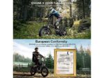 Engwe Engine X Fat Bike Elettrica Pieghevole 250W 48V 13Ah Ruote 20'' Rosso - immagine 4