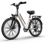 UrLife E26 Urbanbike Bicicletta Elettrica 750W 48V 10.4Ah Ruote 26'' Bianco Nero